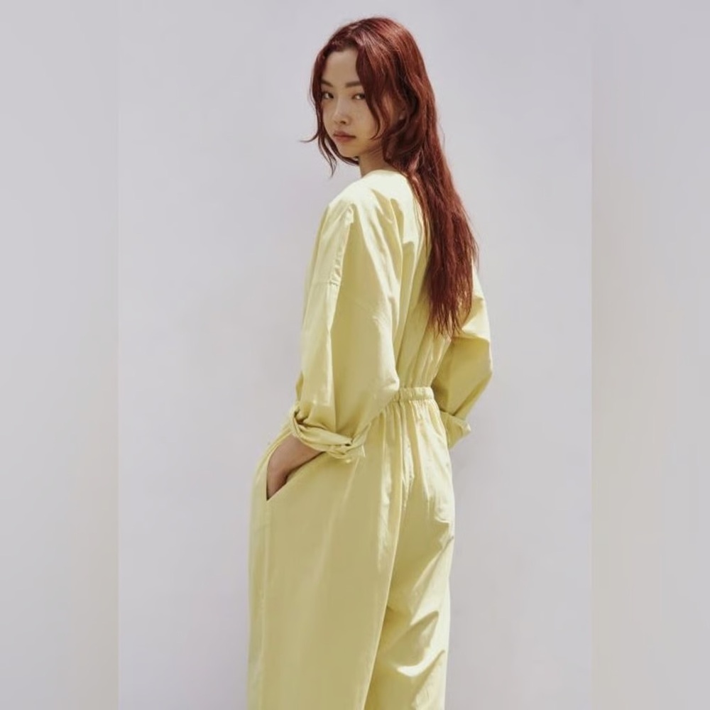 Zara pistachio jumpsuit brand new